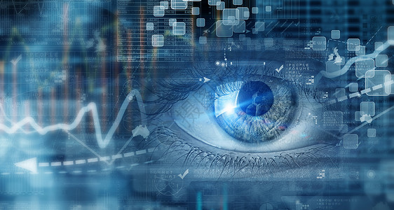 可识别的眼睛扫描数字技术设计图片