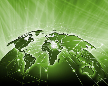 地球仪的绿色图像绿色生动的地球仪形象全球化背景图片