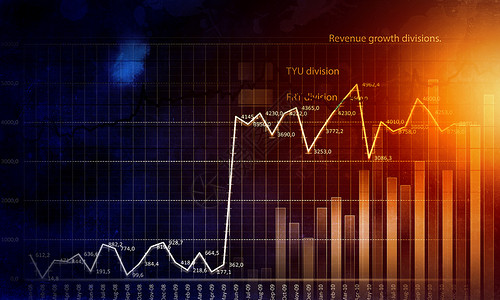 商业虚拟板高科技图表的业务抽象图像背景图片