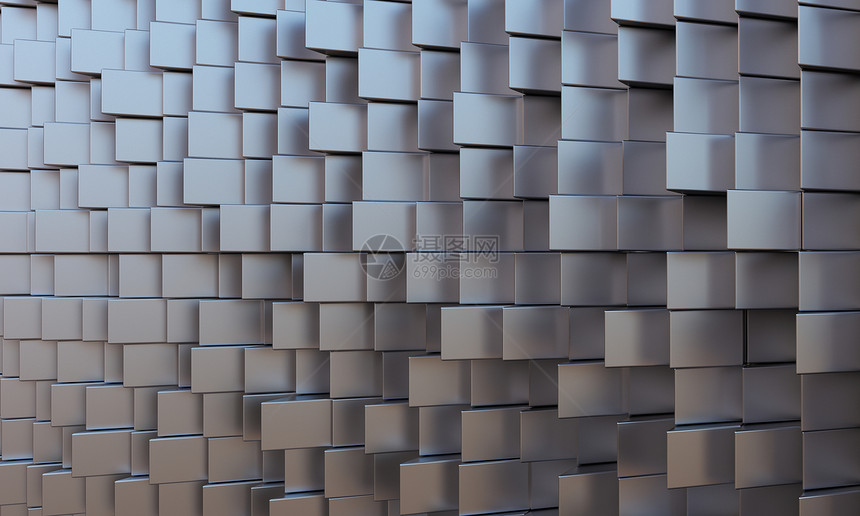 高科技立方体银立方体元素的未来主义的背景图像图片