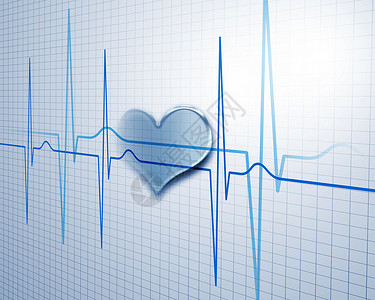 脉冲线心跳心跳脉搏的医学背景,心率监测符号背景