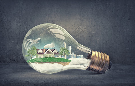 生态生活璃灯泡中的生态住宅节能图片