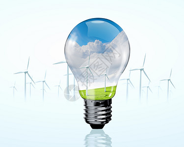 灯泡风车发电机灯泡风车发电机可再生能源图片