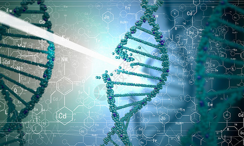 椴木茎DNA分子数字蓝色DNA分子的生物化学设计图片