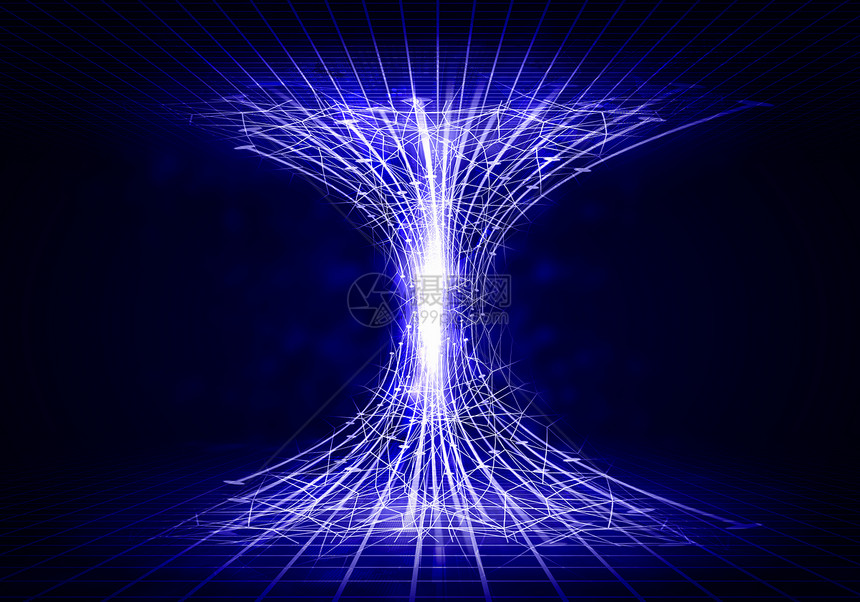 数字背景黑色背景下的蓝色数字漏斗技术图片