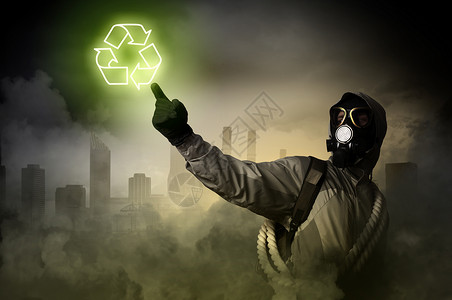 核未来跟踪者触摸媒体标志的图像污染灾难图片