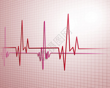心跳心跳脉搏的医学背景,心率监测符号图片
