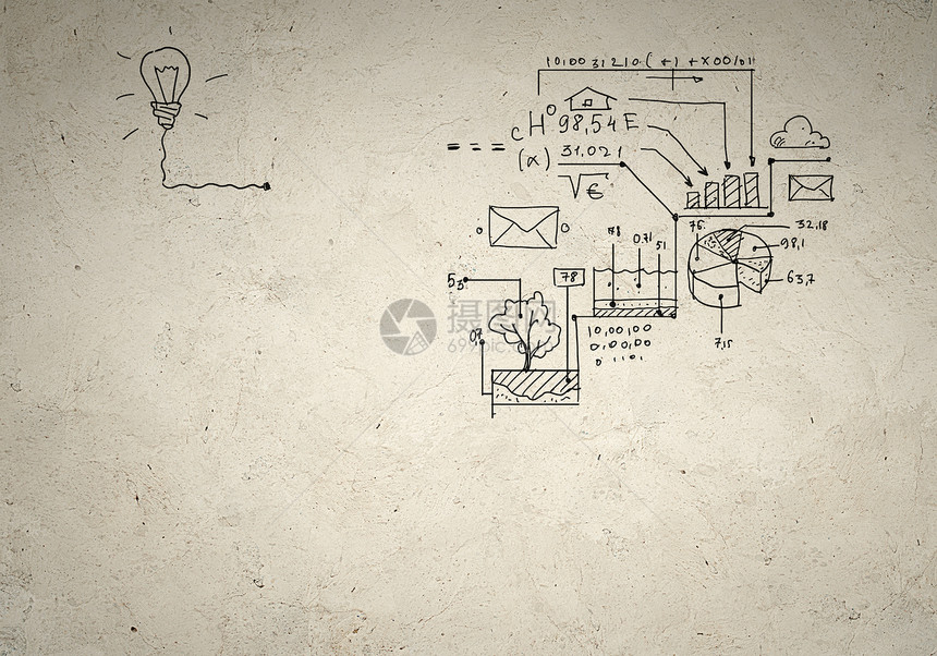 商业背景形象商业背景图像与绘制的想法图片