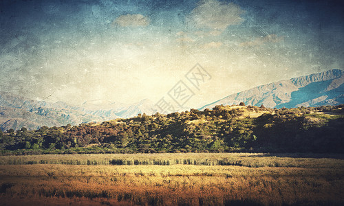 格伦奇风格的兰斯卡普山林自然优美的景观高清图片