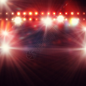 灯地点舞台灯光彩色灯光下舞台的背景图像背景