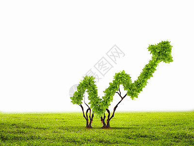 市场形状增长绿色植物形状如图的图像背景