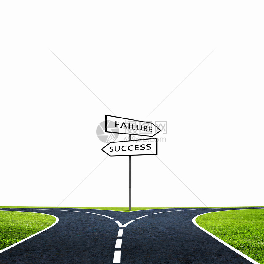带标志的交叉道路带方向标志的交叉道路选择你的方式图片