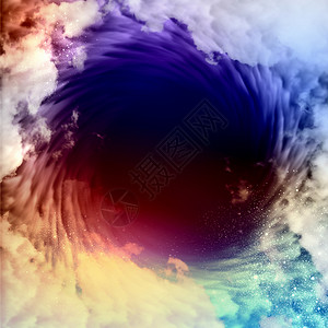 彩虹星空素材宇宙云雾明亮的彩色背景上的宇宙雾云背景