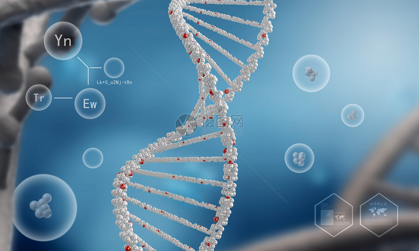 DNA分子高科技DNA分子的生物化学背景图片