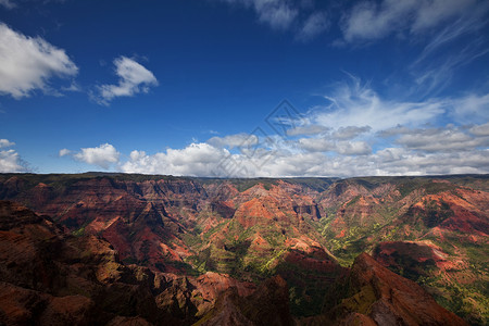 威美亚峡谷怀米亚峡谷,考伊,夏威夷背景