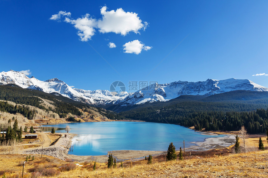 科罗拉多岩石山的山脉景观,科罗拉多州,美国图片