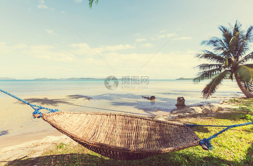 热带海滩热带海滩上的宁静图片