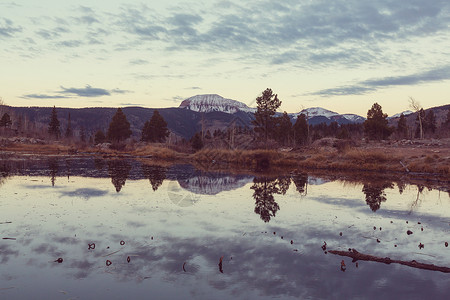 科罗拉多岩石山的山脉景观,科罗拉多州,美国高清图片