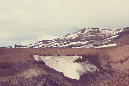 冰岛粗糙的北极地形高清图片
