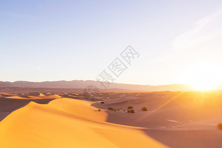 美国加州死亡谷公园的沙丘高清图片