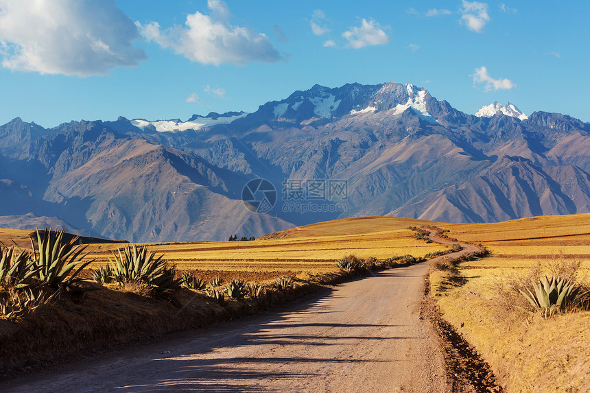 潘帕斯景观科迪勒拉德洛斯安德斯,秘鲁,南美洲图片