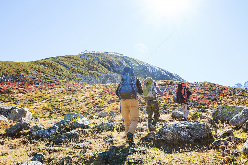 土耳其东部的卡卡尔山徒步旅行,秋天的季节图片