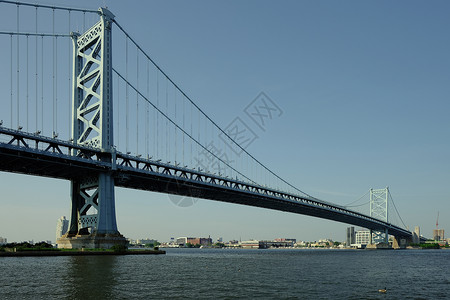 本杰明富兰克林桥的费城,宾夕法尼亚州卡姆登图片