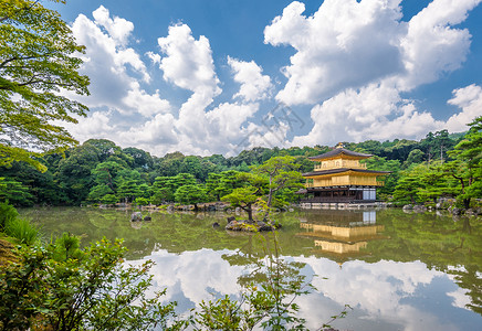 浩坤湖金阁寺,日本京都金阁寺背景