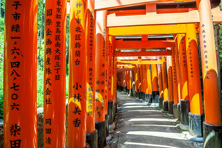 木托里大门福希米伊纳里神社,京都,日本图片