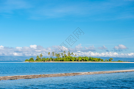 锡基霍尔岛菲律宾美丽的热带岛屿背景