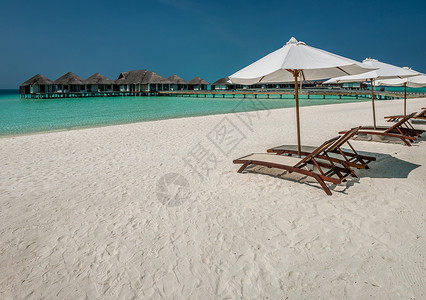马尔代夫美丽的海滩,南雄环礁高清图片