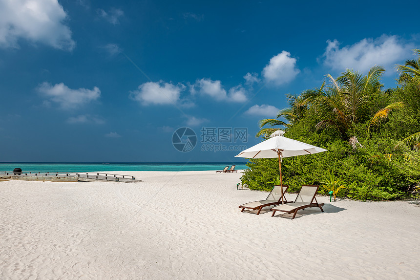 马尔代夫美丽的海滩,南雄环礁图片