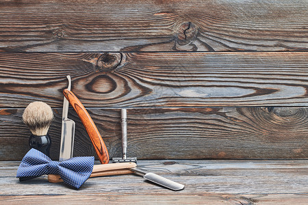 剃须工具专业的木制的高清图片