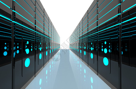 服务群众毛笔字计算机网络服务器机房3D渲染代表互联网托管公司数据中心的设计图片