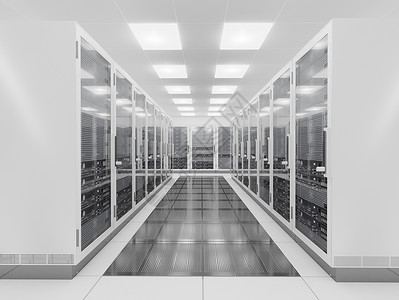行业数据中心计算机网络服务器机房背景