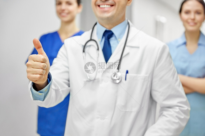 职业,人,医疗保健,手势医学快乐的医生医生医院走廊竖大拇指图片