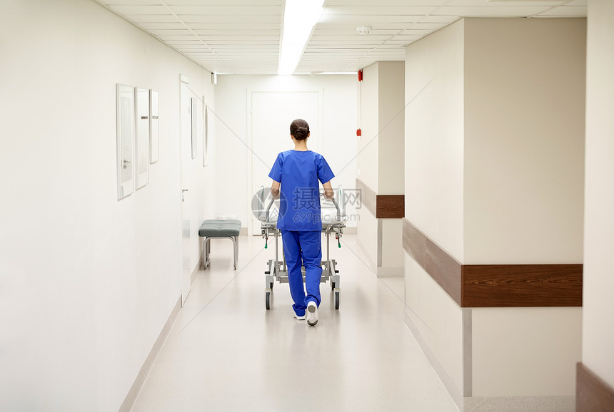 人,医疗,复活医学护士携带医院轮床急诊室图片