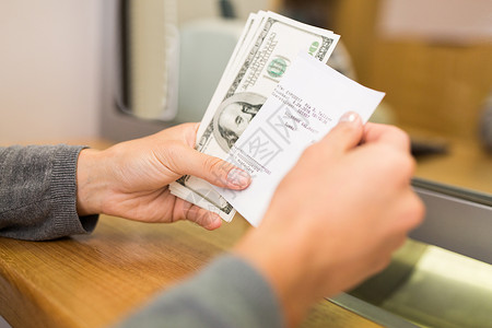 人,取款,储蓄金融客户与钱收据银行办公室货币器图片