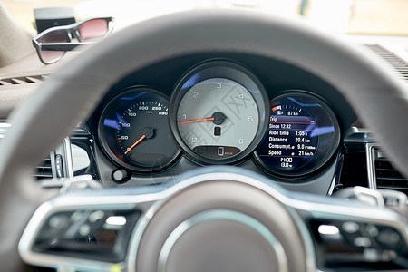 运输,道路旅行,驱动技术汽车仪表板与速度计速表图片
