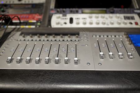音乐,技术,电子设备混合控制台录音室图片