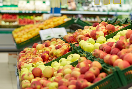 水果,收获,食物销售成熟苹果杂货店市场图片