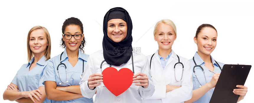 医学,医疗,慈善人的群红心剪贴板的医生图片
