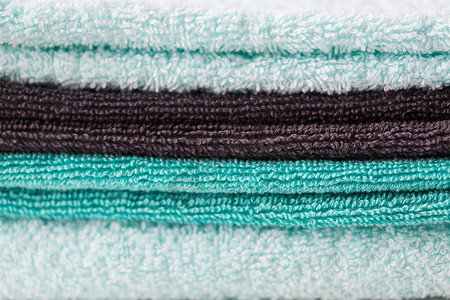 卫生,物纺品的堆叠浴巾堆叠的浴巾图片