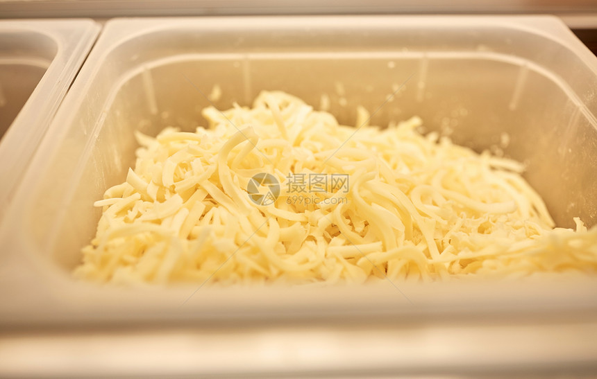 烹饪,储存食品容器与烤奶酪餐厅厨房餐厅厨房用磨碎奶酪的容器图片