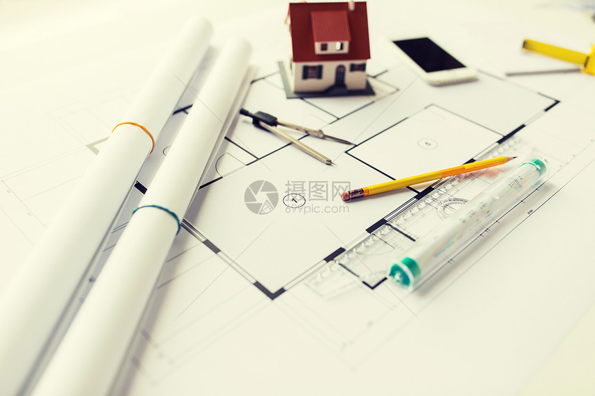 建筑建筑建筑房地产家居用居住房屋模型工具联系蓝图建筑蓝图工具图片
