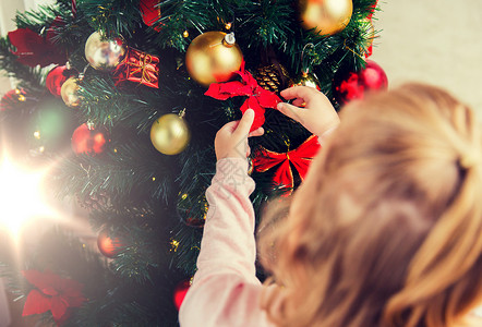 家庭,诞节,假日,新人们的儿童装饰诞树儿童装饰诞树图片