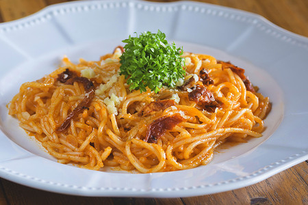 设宴款待意大利加番茄酱帕尔马干酪背景