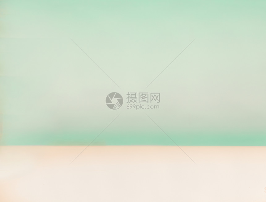 绿松石米色桌子模糊的背景图片