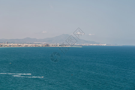 西牙的山脉地中海海景图片