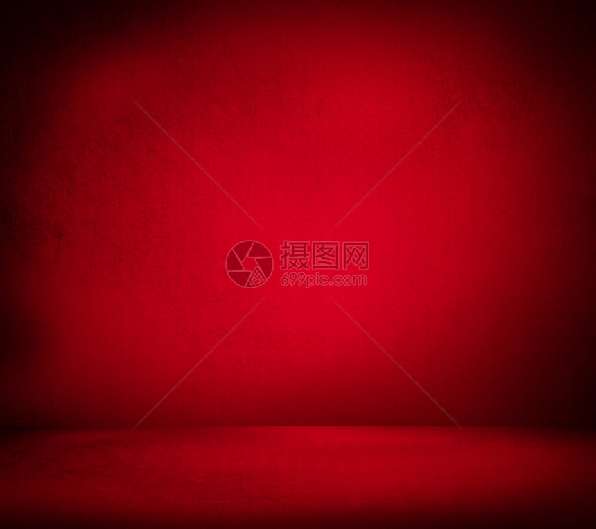 创意诞背景个空荡荡的红色房间里图片